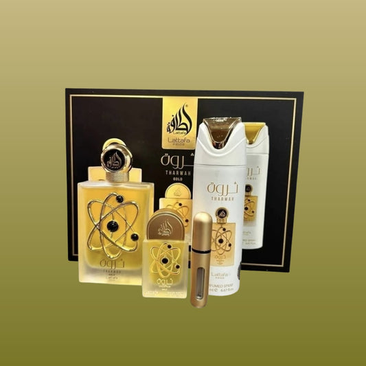 Lattafa Pride Giftset Tharwah Gold Eau de Parfum 3 Pc