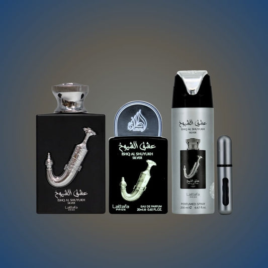 Lattafa Pride Isqh al shuyukh Silver Eau de Parfum 3 Pc
