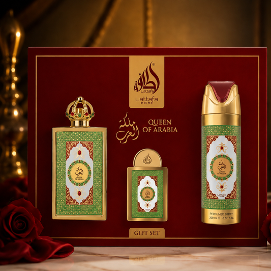 Queen of Arábia Gift Set Lattafa Pride Feminino