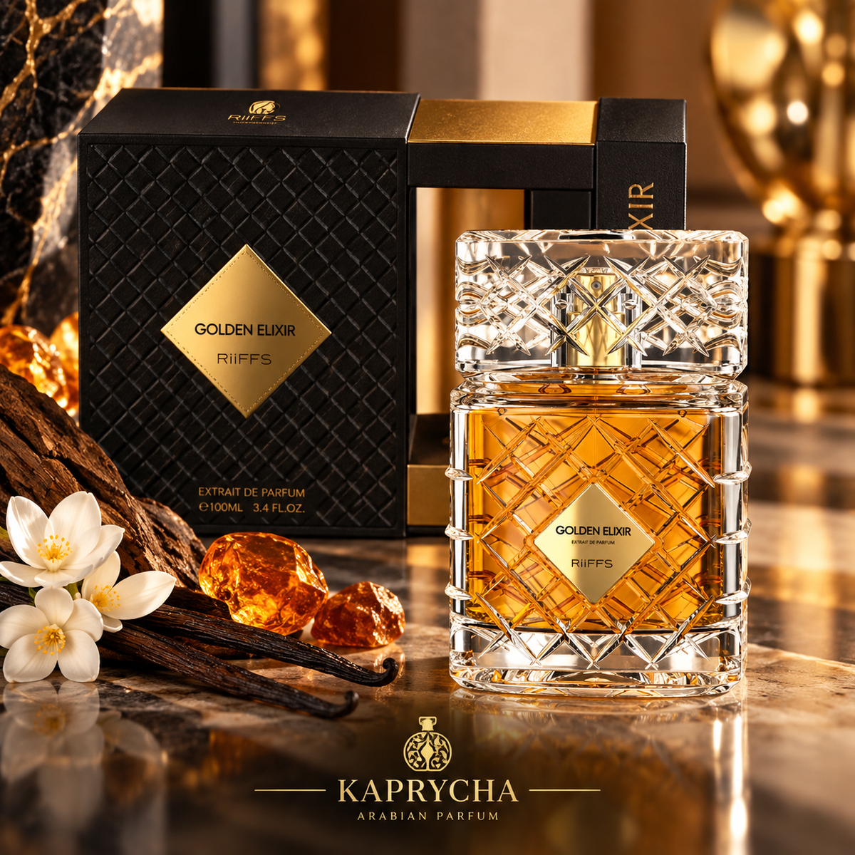 Riiffs Golden Elixir Eau de Parfum 100ml Unisexo