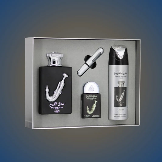 Lattafa Pride Isqh al shuyukh Silver Eau de Parfum 3 Pc
